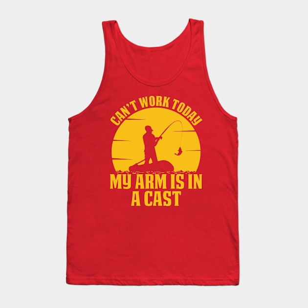 CAN'T WORK TODAY Tank Top by Hinokart